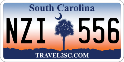 SC license plate NZI556