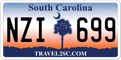 SC license plate NZI699