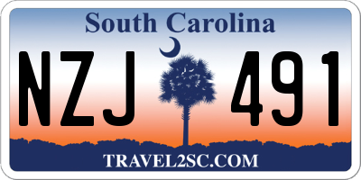 SC license plate NZJ491