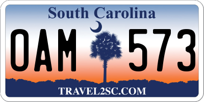SC license plate OAM573