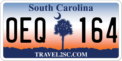 SC license plate OEQ164
