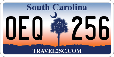 SC license plate OEQ256