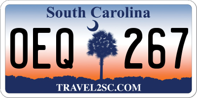 SC license plate OEQ267