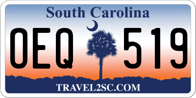 SC license plate OEQ519
