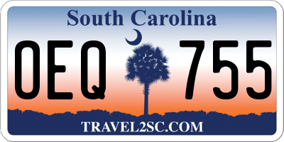 SC license plate OEQ755