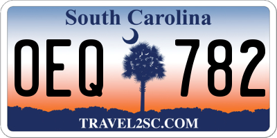 SC license plate OEQ782
