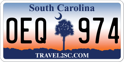 SC license plate OEQ974