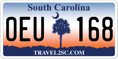 SC license plate OEU168