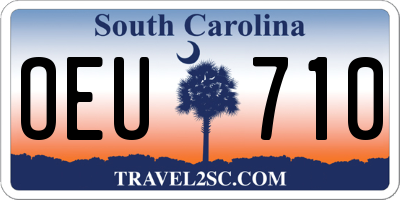 SC license plate OEU710