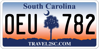 SC license plate OEU782