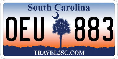 SC license plate OEU883