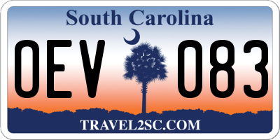 SC license plate OEV083