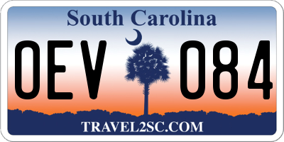 SC license plate OEV084