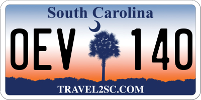 SC license plate OEV140