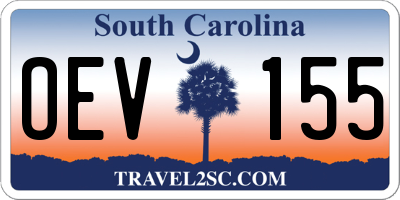 SC license plate OEV155