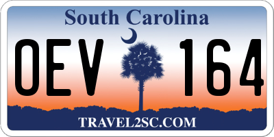 SC license plate OEV164