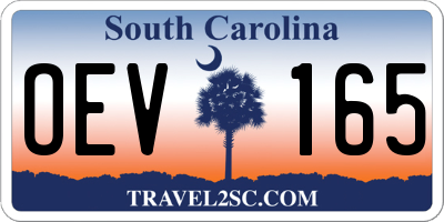 SC license plate OEV165