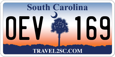 SC license plate OEV169