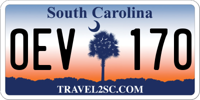 SC license plate OEV170