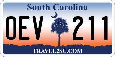 SC license plate OEV211