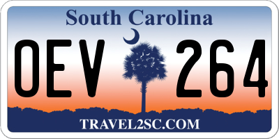 SC license plate OEV264