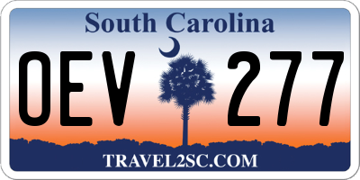 SC license plate OEV277