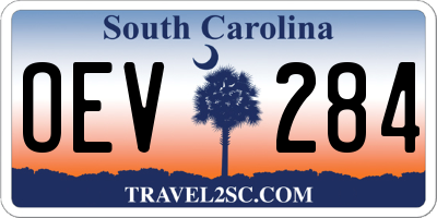 SC license plate OEV284