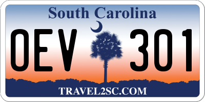 SC license plate OEV301