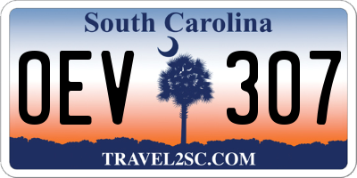SC license plate OEV307