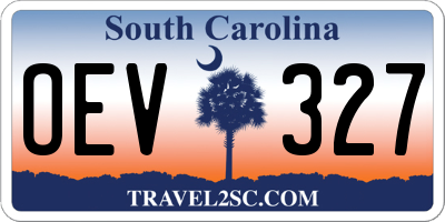 SC license plate OEV327