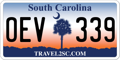 SC license plate OEV339