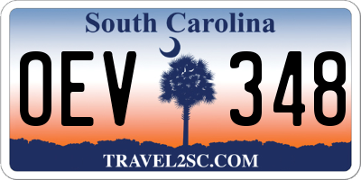 SC license plate OEV348