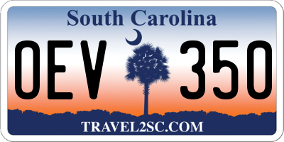 SC license plate OEV350
