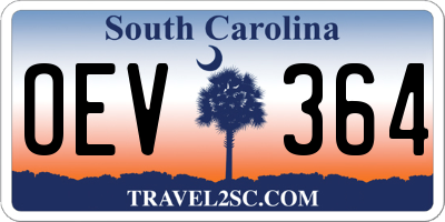SC license plate OEV364
