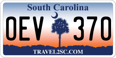 SC license plate OEV370