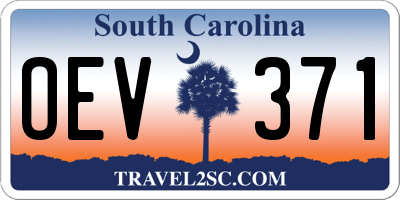 SC license plate OEV371
