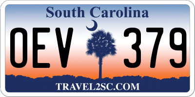 SC license plate OEV379