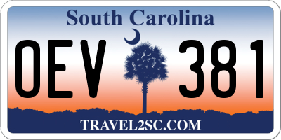 SC license plate OEV381