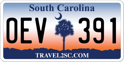 SC license plate OEV391