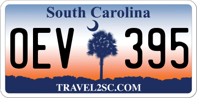 SC license plate OEV395