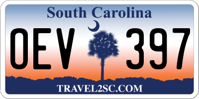 SC license plate OEV397