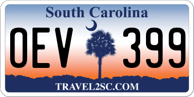 SC license plate OEV399