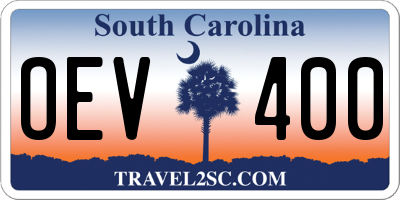 SC license plate OEV400