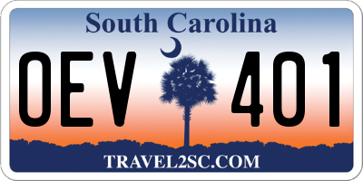 SC license plate OEV401