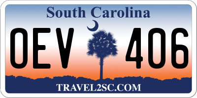SC license plate OEV406