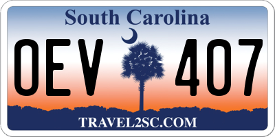 SC license plate OEV407