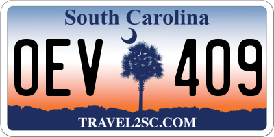 SC license plate OEV409