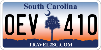 SC license plate OEV410