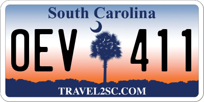 SC license plate OEV411