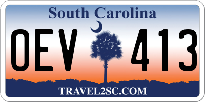SC license plate OEV413
